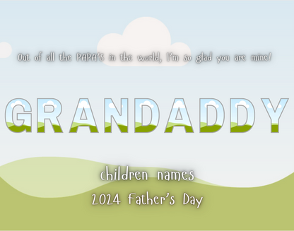 Father's Day All Over Digital Template