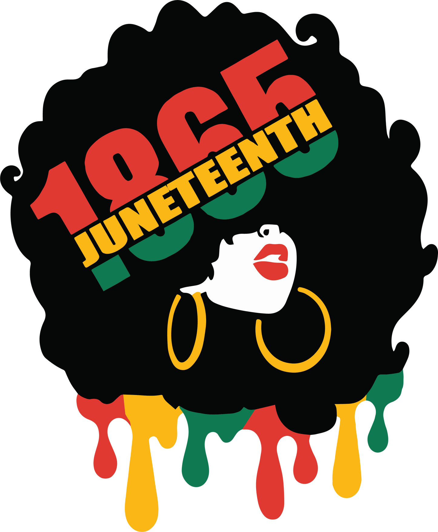 JUNETEENTH HIPHOP LADY DIGITAL DOWNLOAD TEMPLATES