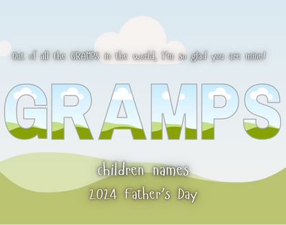 Father's Day All Over Digital Template